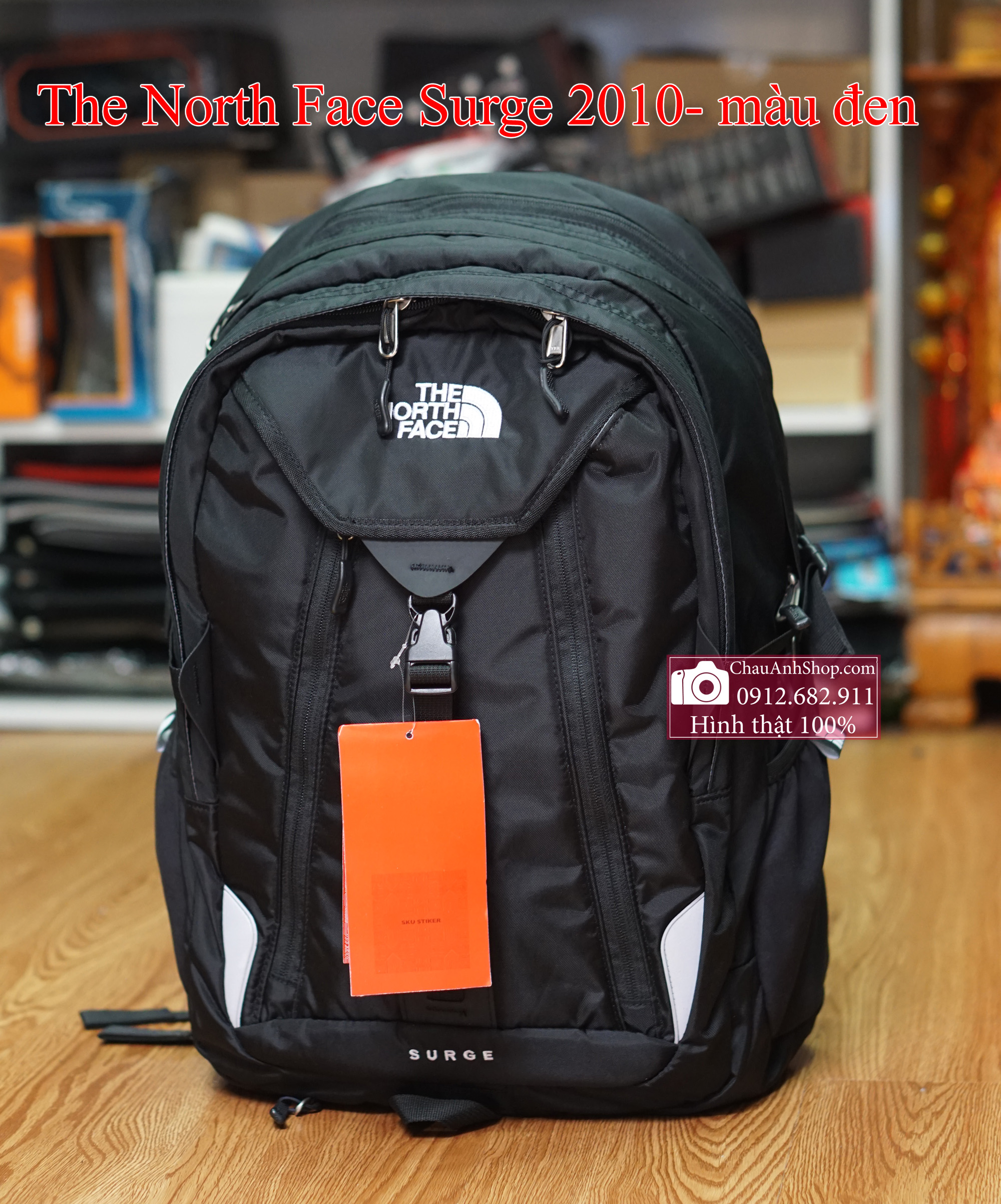 Balo Laptop TNF Surge hàng chuẩn hình thật