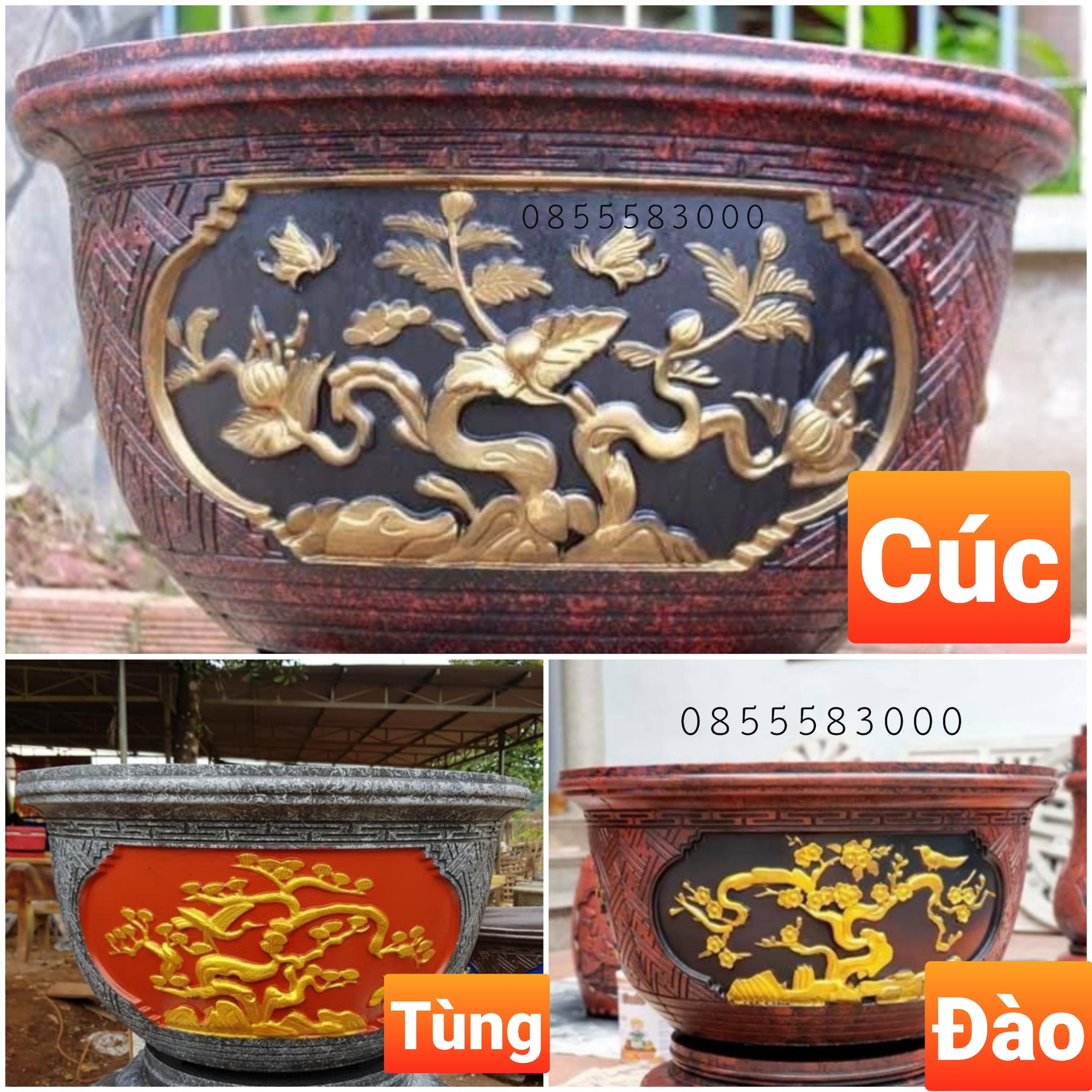 Khuôn đúc chậu cảnh tròn 32 (khuôn chậu ABS có lòng trong)