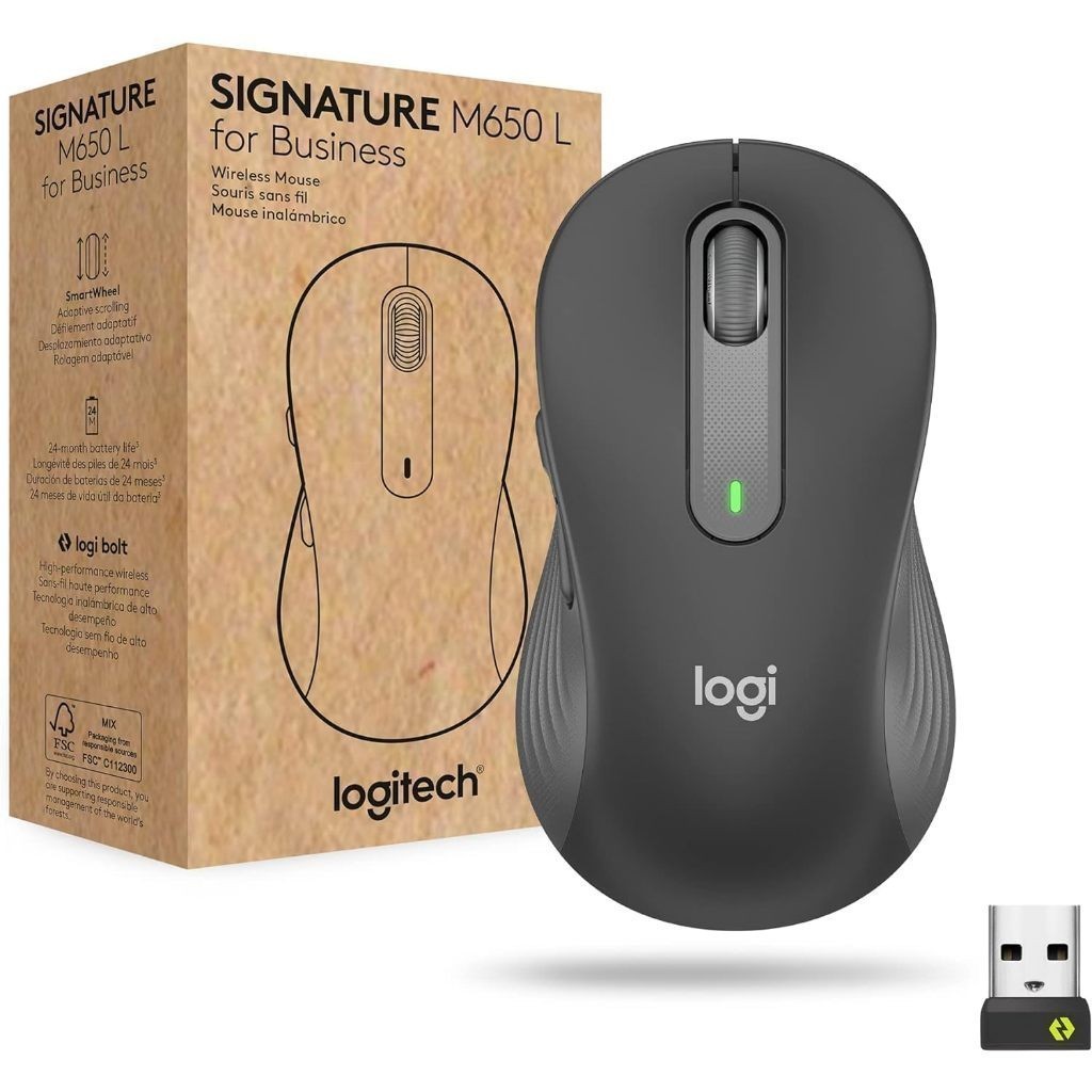 ( CHÍNH HÃNG Logitech )SALE 50% Chuột Không Dây Logitech M650 Bluetooth Độ phân giải: 400 - 4000 DPI Cảm biến quang học - Công nghệ SilentTouch giảm ồn Pin cho thời gian sử dụng đến 24 tháng