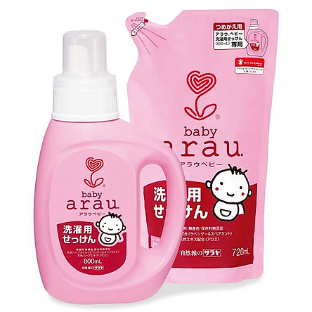 Combo nước giặt xả arau baby 800ml