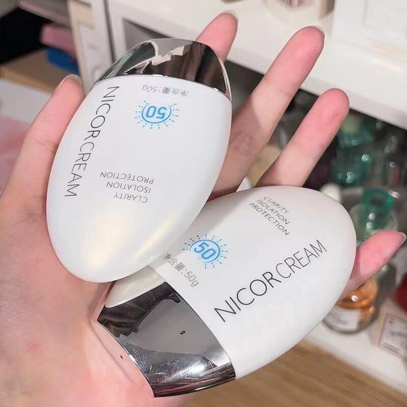 Kem Chống Nắng 50 SPF Nicor, Kem chống nắng trắng da, dưỡng ẩm, kiềm dầu