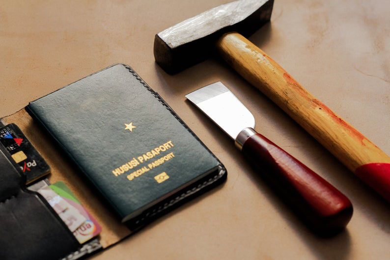 Ví da đựng passport da thật (Da thật nguyên con)