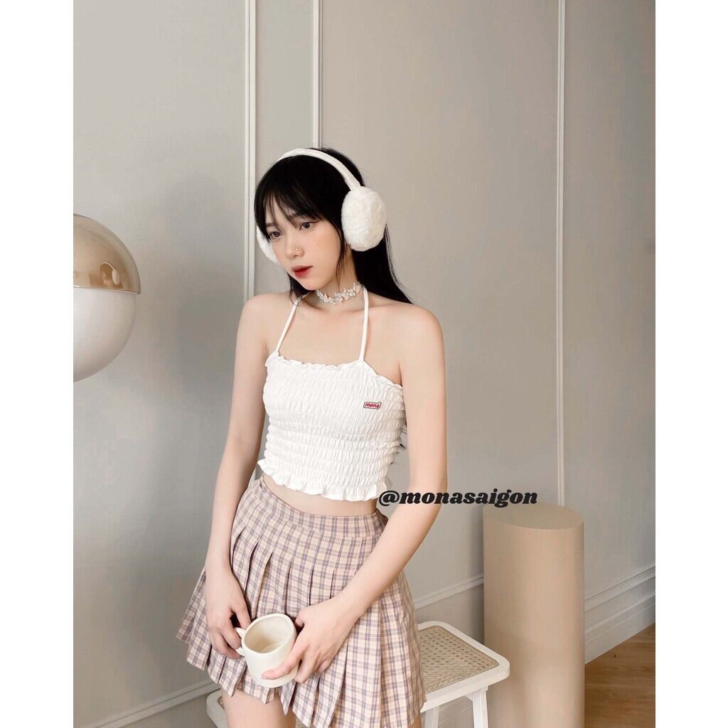 [VOUCHER 12%/149K] Áo croptop 2 dây MONÁ - SERA