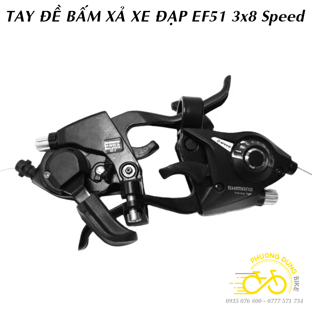 Tay đề xe đạp ST EF51 3x8 Speed