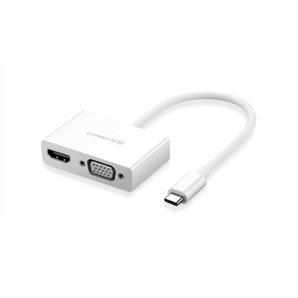 Cáp chuyển usb type c sang hdmi và vga ugreen 30843