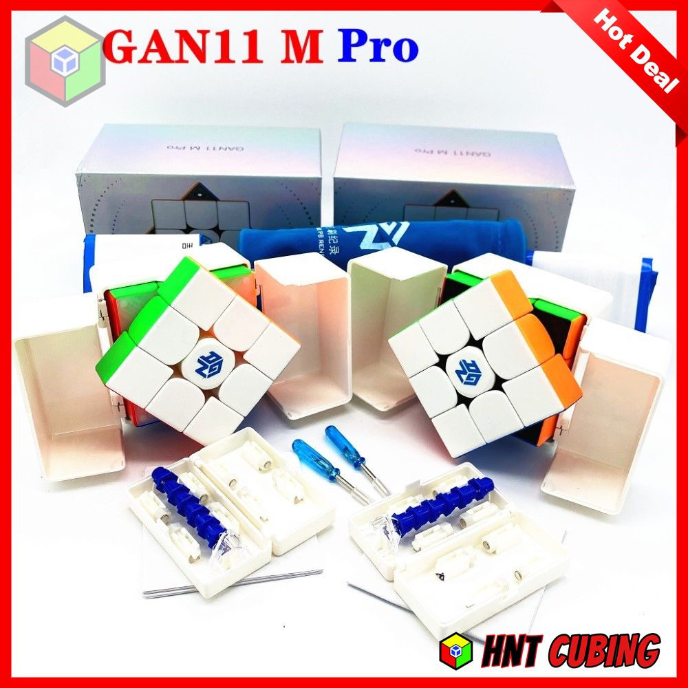 Rubik 3x3 Cao Cấp GAN 11 M Pro Nam Châm Core HNT Cubing