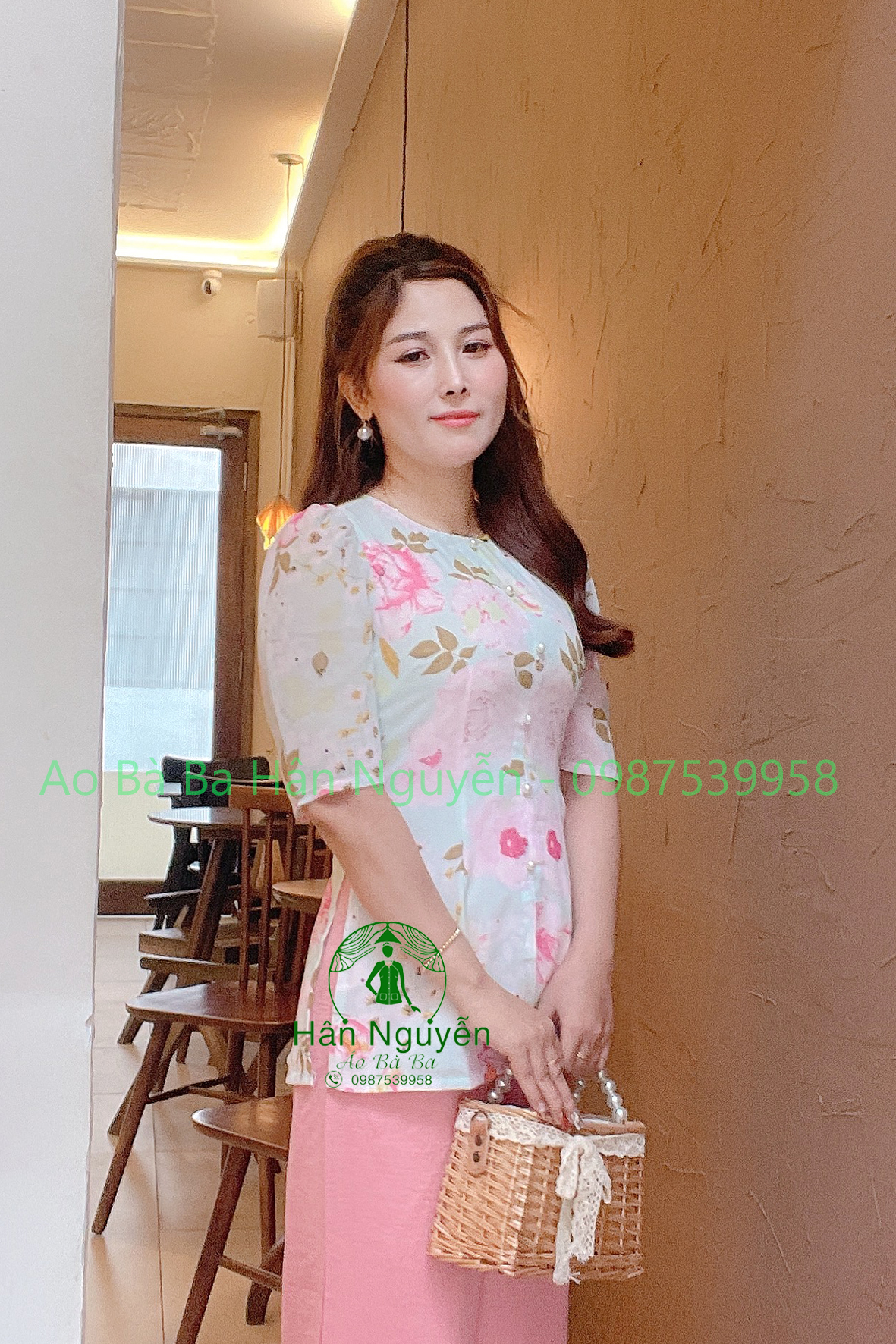 ÁO BÀ BA VOAN CỔ TRÒN