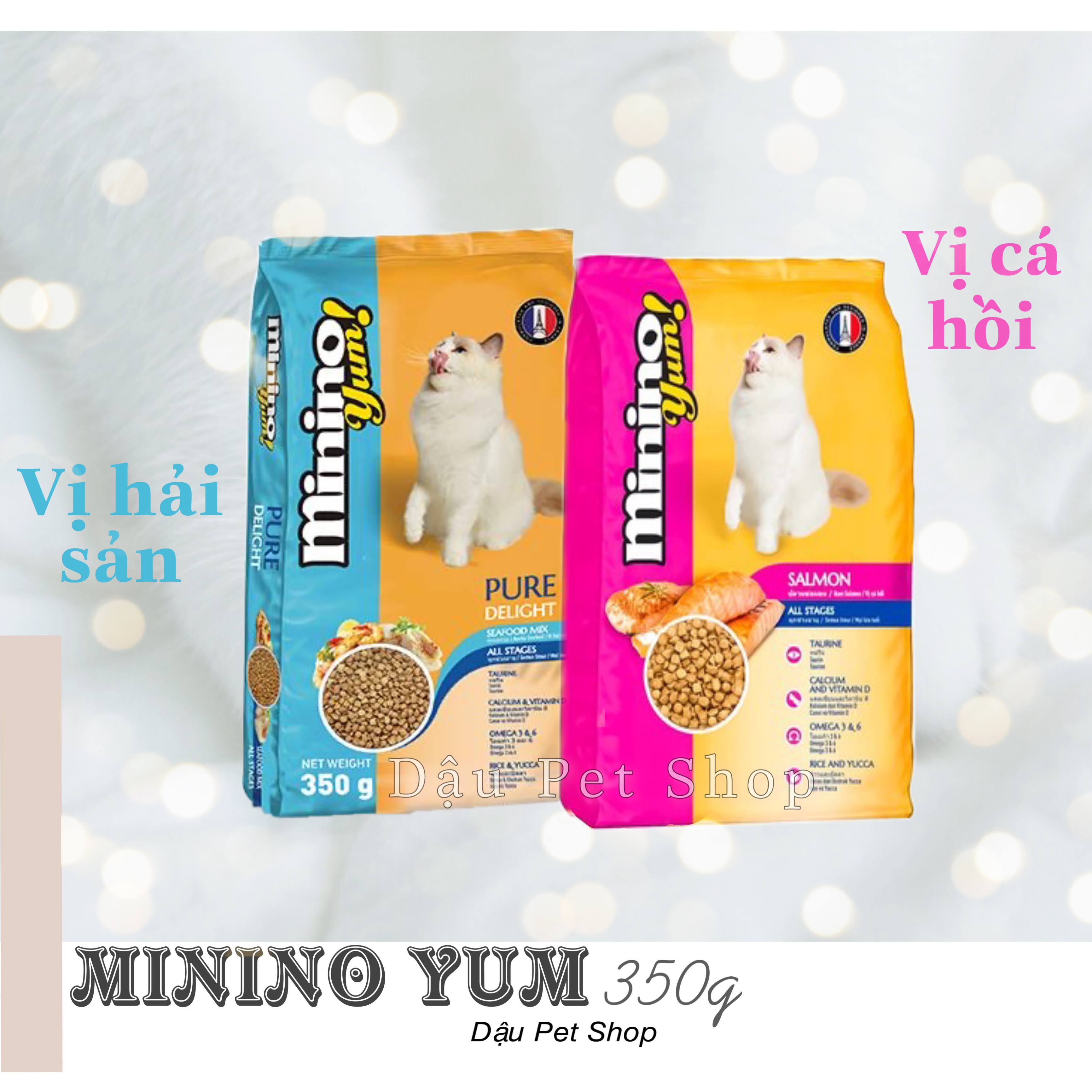 [HCM]Minino Yum hạt thức ăn cho mèo 350g