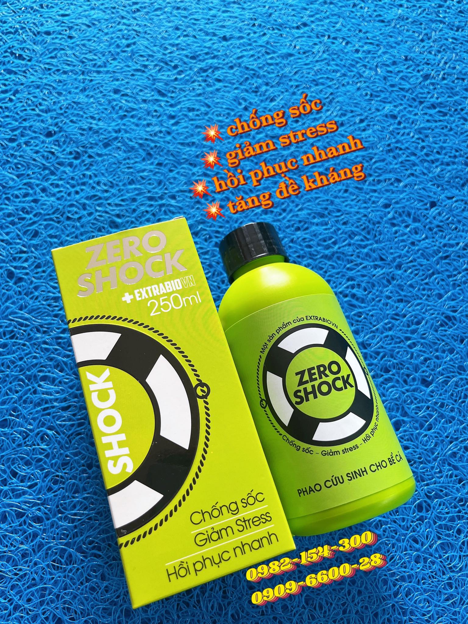 ZERO SHOCK Extra Bio - CHÔNG SỐC | GIẢM STRESS | HỒI PHỤC NHANH CHO CÁ CẢNH