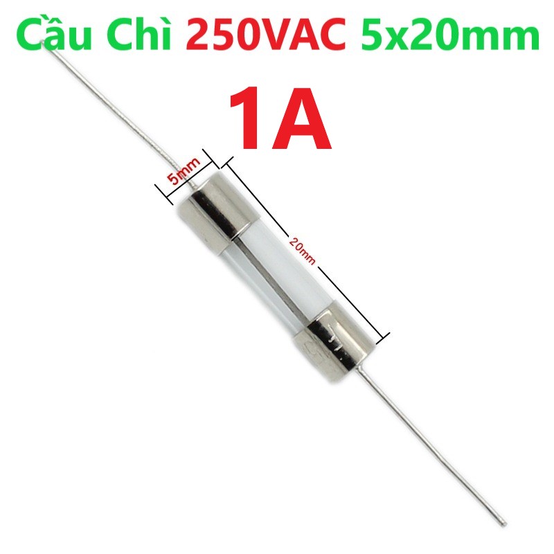 Cầu chì 250vac 5x20mm chân cắm 1a 2a 3a 4a 5a 10a 15a 20a 220v chân hàn