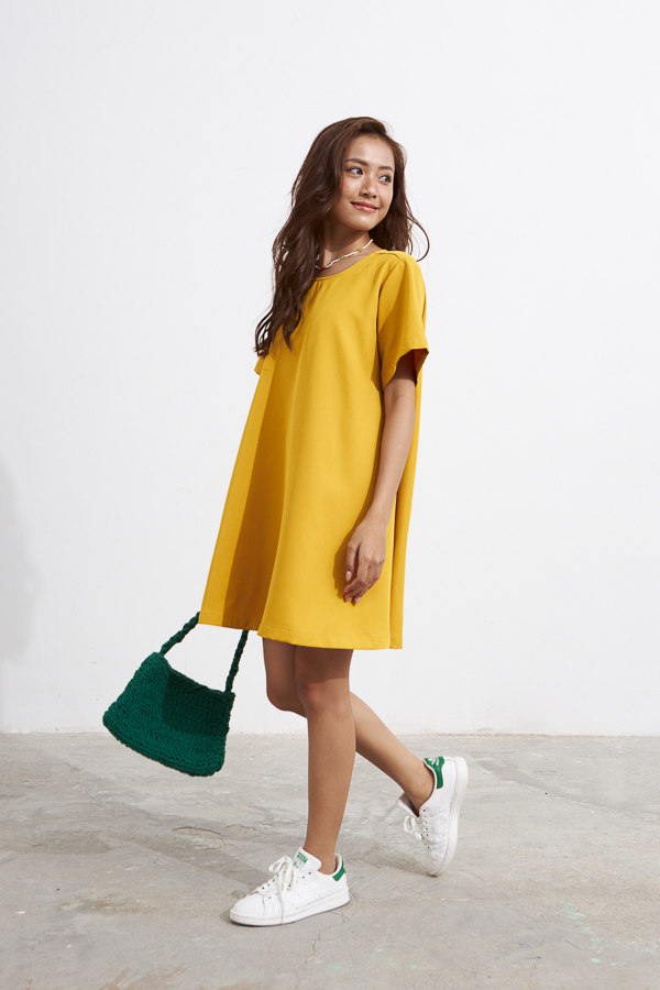 [NHẬP MÃ NOVFALAZSOCIAL02 GIẢM 40K ĐƠN 199K  ]  Đầm Maybi form A lụa cotton tay ngắn