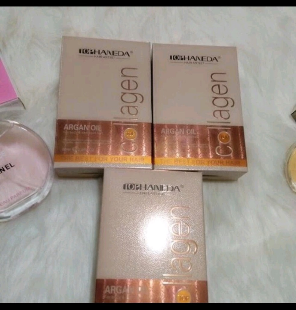 TINH DẦU DƯỠNG TÓC KHÔ YẾU HANEDA COLLAGEN ARGAN 60ML