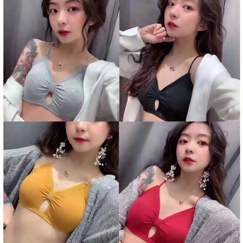 Áo bra nơ đan dây lưng siêu Sexy