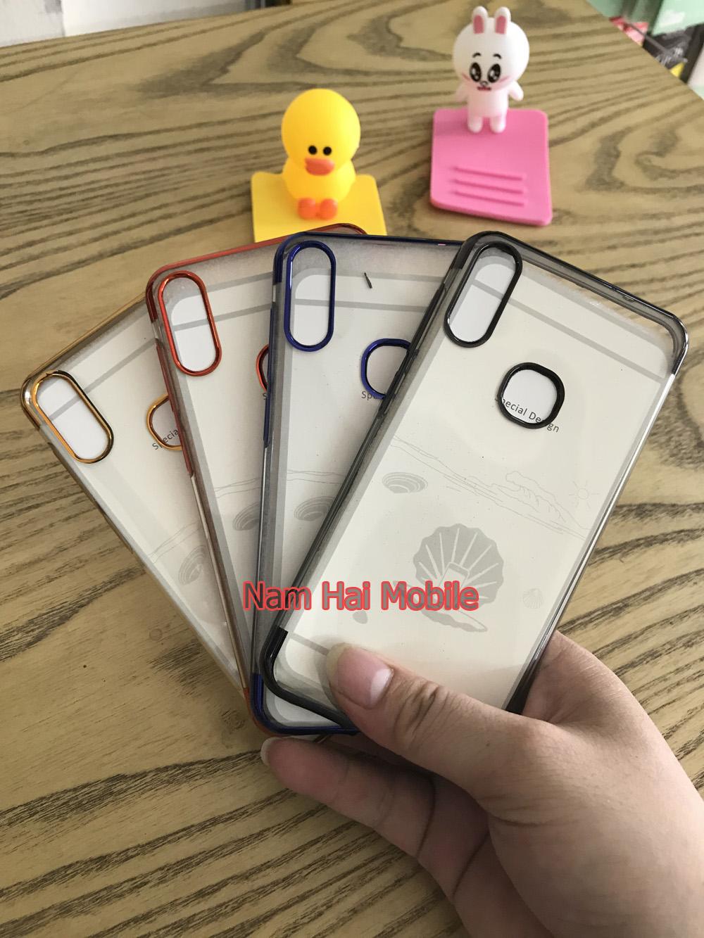 Ốp lưng Vsmart Active 1 dẻo trong viền màu