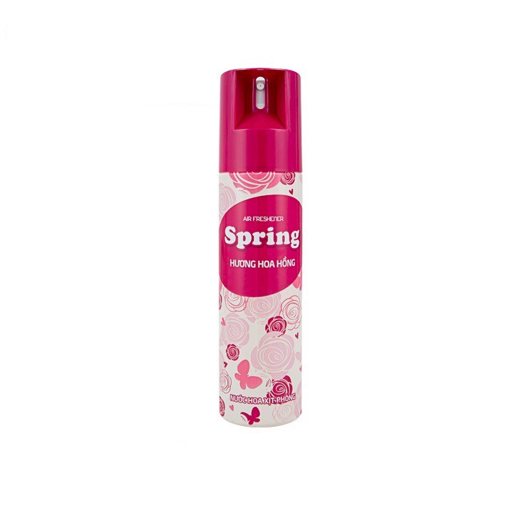 Xịt Phòng Spring Hương Hoa Hồng 280Ml