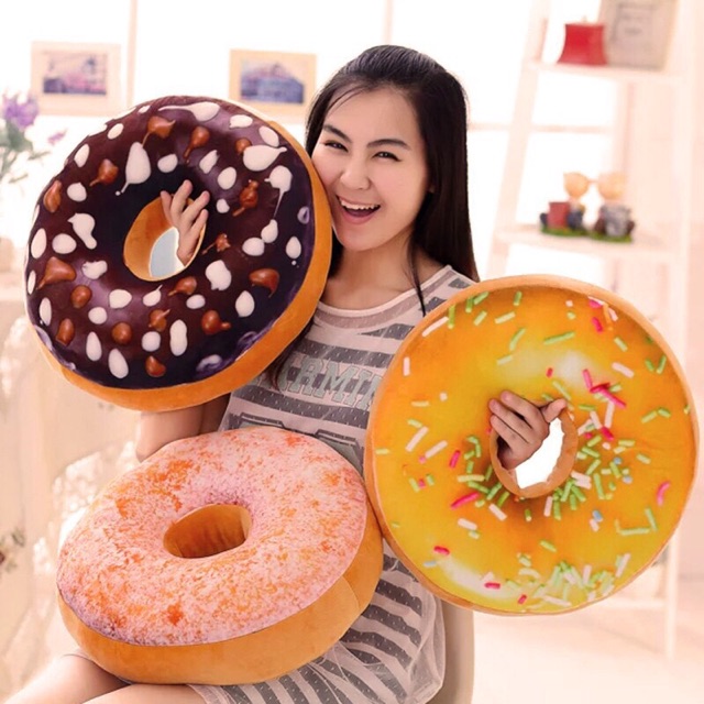 [HCM]Vỏ Gối Hình Bánh Donut