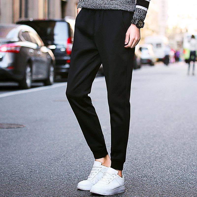 Quần Thun Jogger Thể Thao Nam Dây Rút Màu Đen Basic New 2020