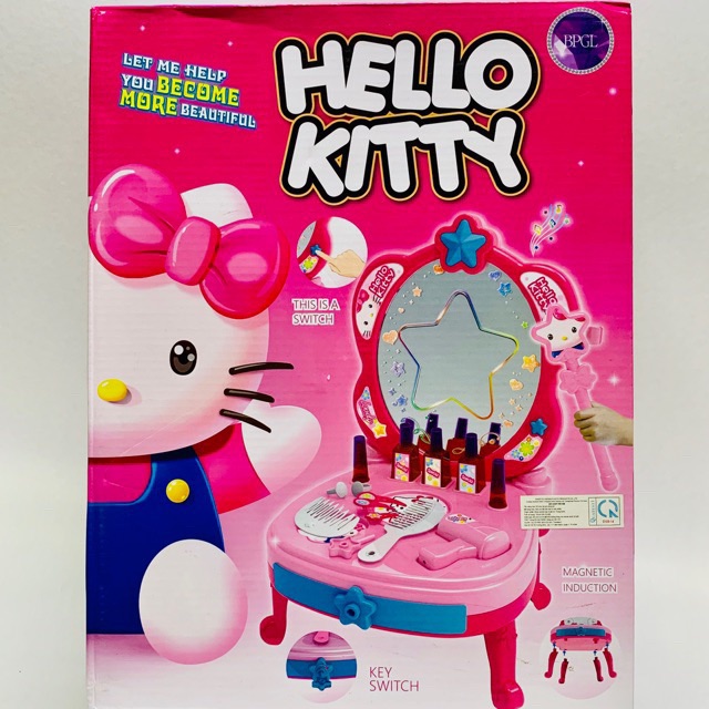 [HCM]Đồ chơi Bàn trang điểm pin Hello Kitty 998A-12K