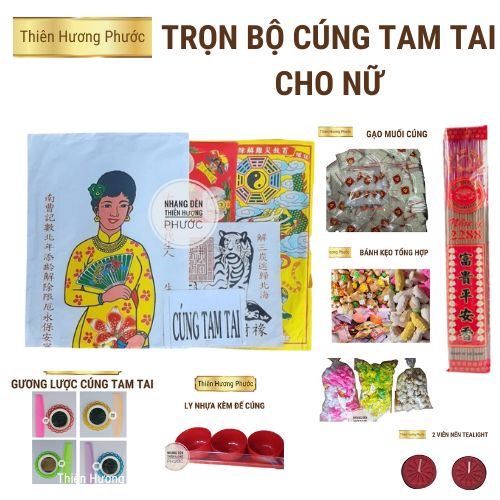 Cúng tam tai trọn bộ gồm giải vía