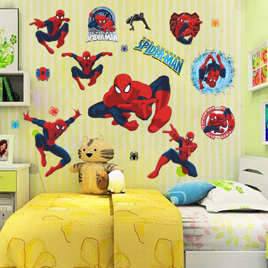 Decal dán tường người nhện
