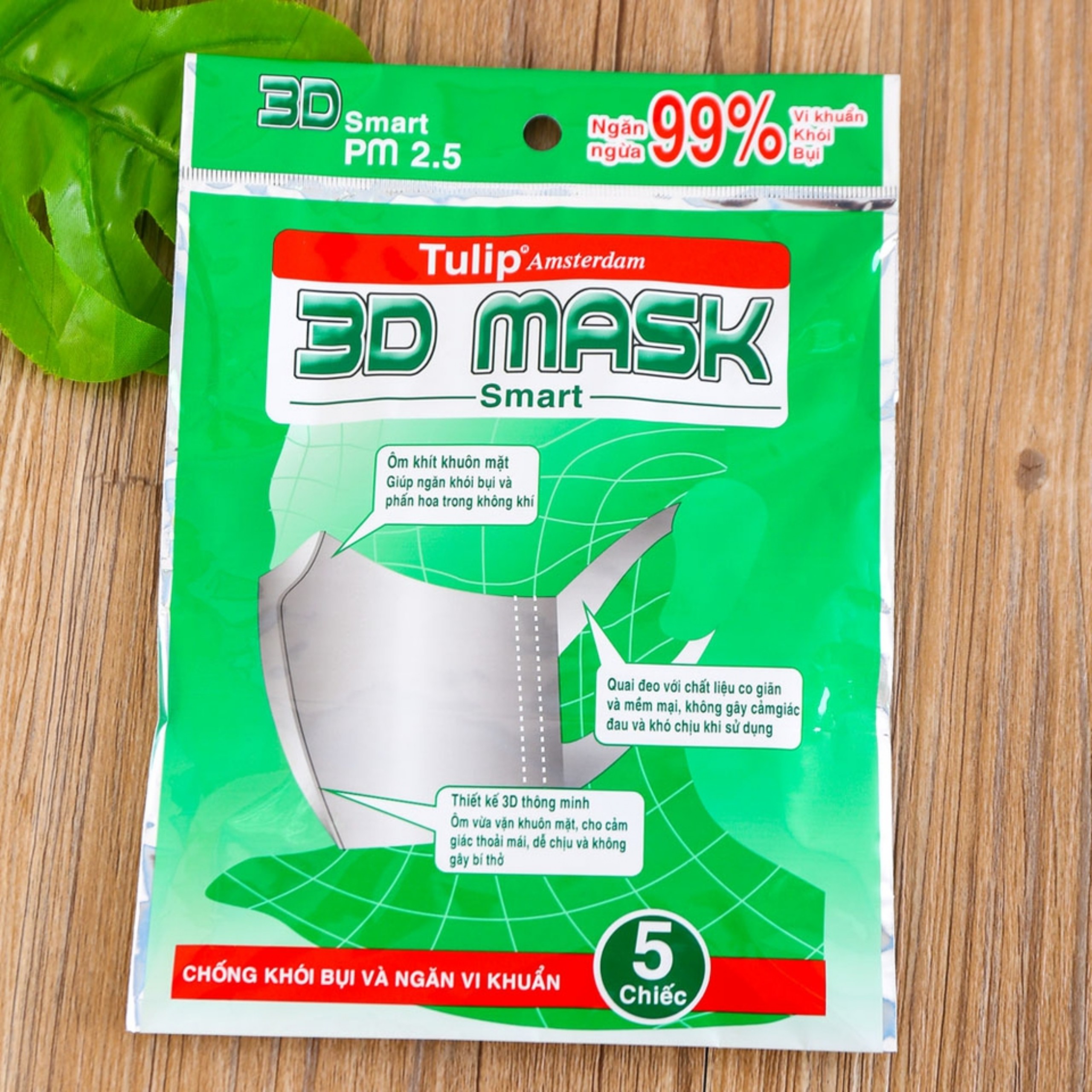 Khẩu trang 3D Mask công nghệ Nhật Bản túi 5 chiếc