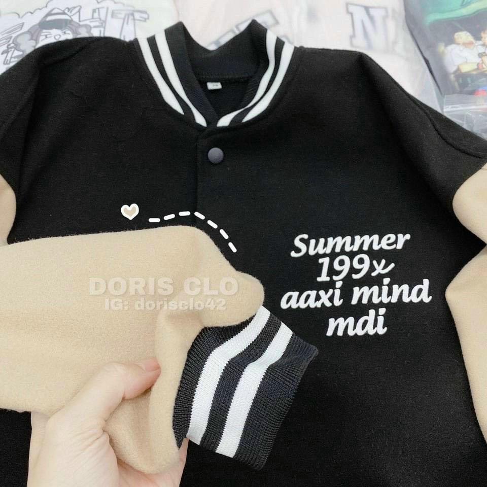 Áo Khoác Bomber nữ  Kiểu Dáng Đơn Dản 199X Thời Trang