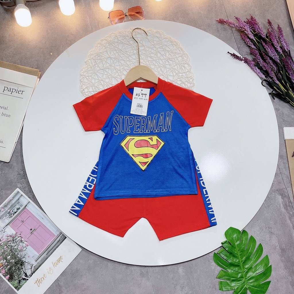 Set bộ đồ Super Man bé trai ( 8-20kg)