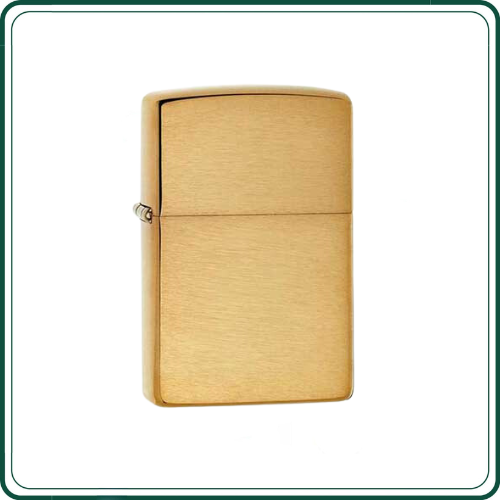 Bật lửa zippo vỏ dày 168 - zippo armor brushed brass 168