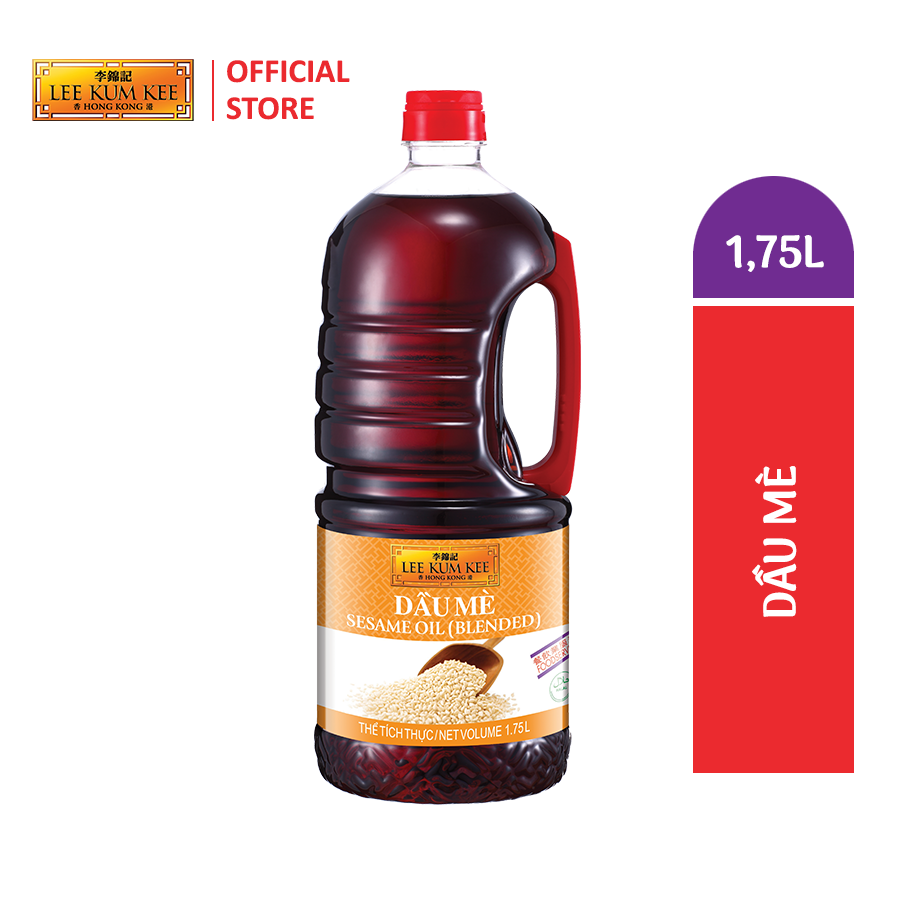 [Đơn 150K Tặng Gói Sốt] Dầu mè LEE KUM KEE SESAME OIL chai nhựa 1.75 lít