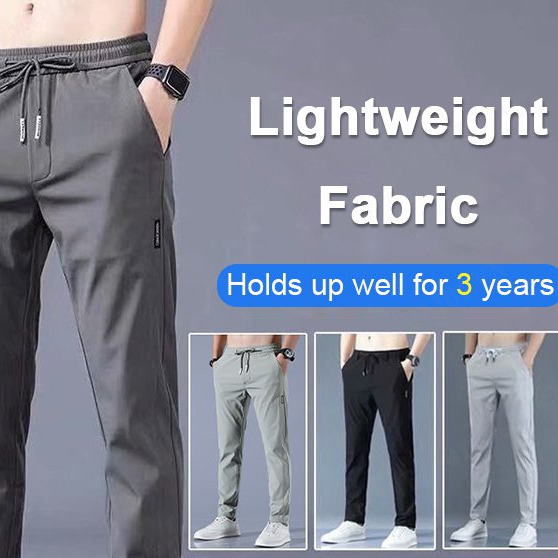 Quick-drying Stretch Men's Sweatpants Super Stretchy Fabric Smooth and Water-proof