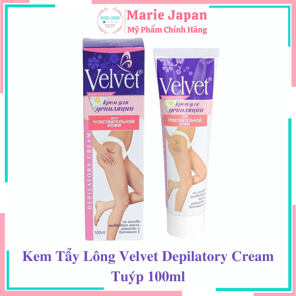 Kem Tẩy Lông Velvet Depilatory Cream - Tuýp 100ml nhập khẩu
