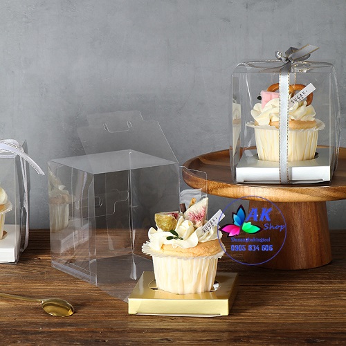 SET 5 HỘP MICA 1 BÁNH CUPCAKE