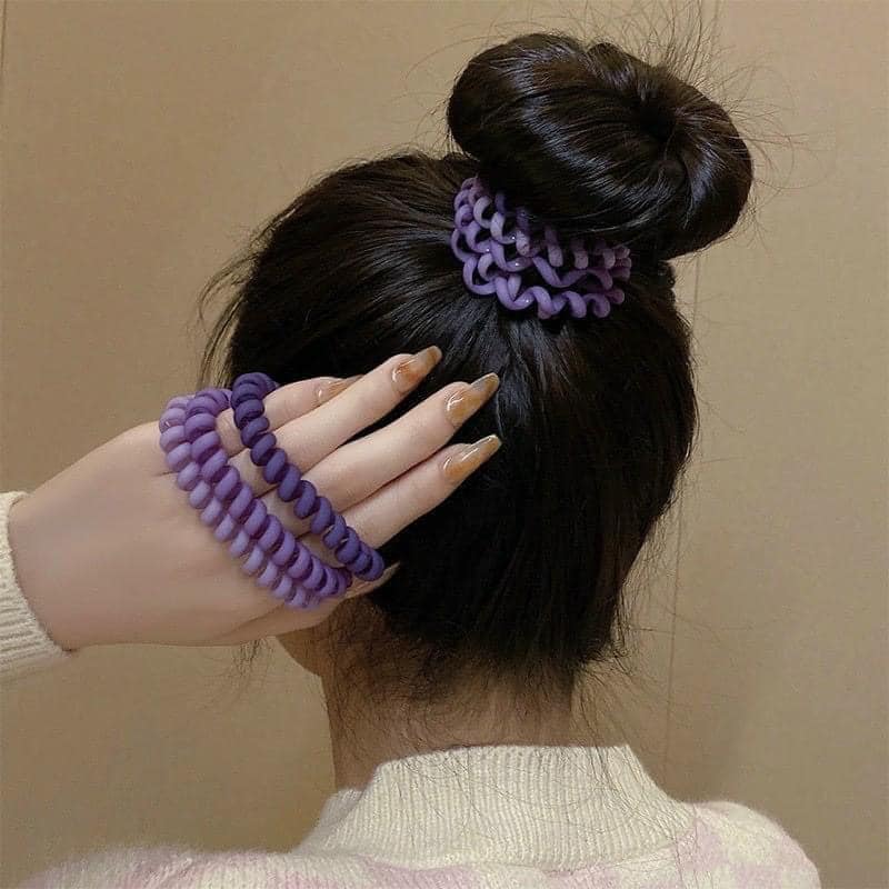 Hộp 6 dây buộc tóc lò xo thái Lan