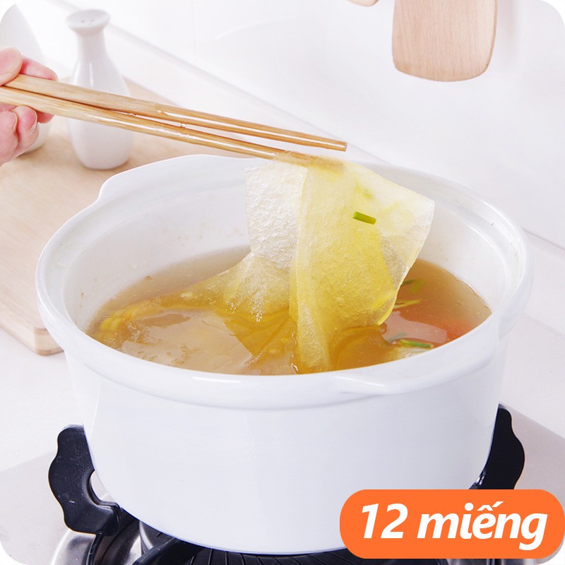 Combo 12 giấy thấm dầu mỡ thức ăn (đk 20cm)