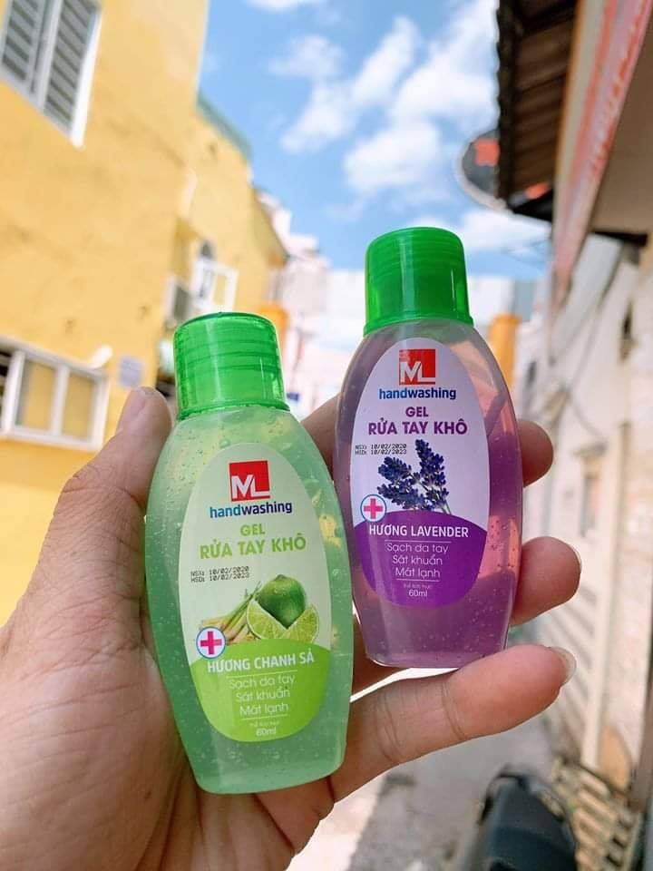 Gel rửa tay khô sát khuẩn Mini 60ml mềm mịn cho da