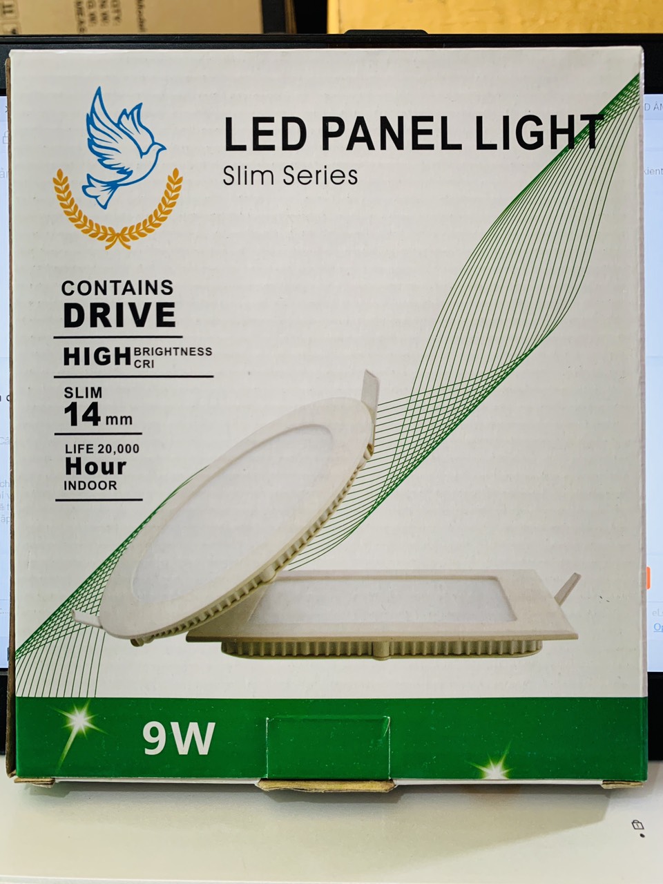 [HCM]ĐÈN LED ÂM TRẦN PANEL TRÒN 9W
