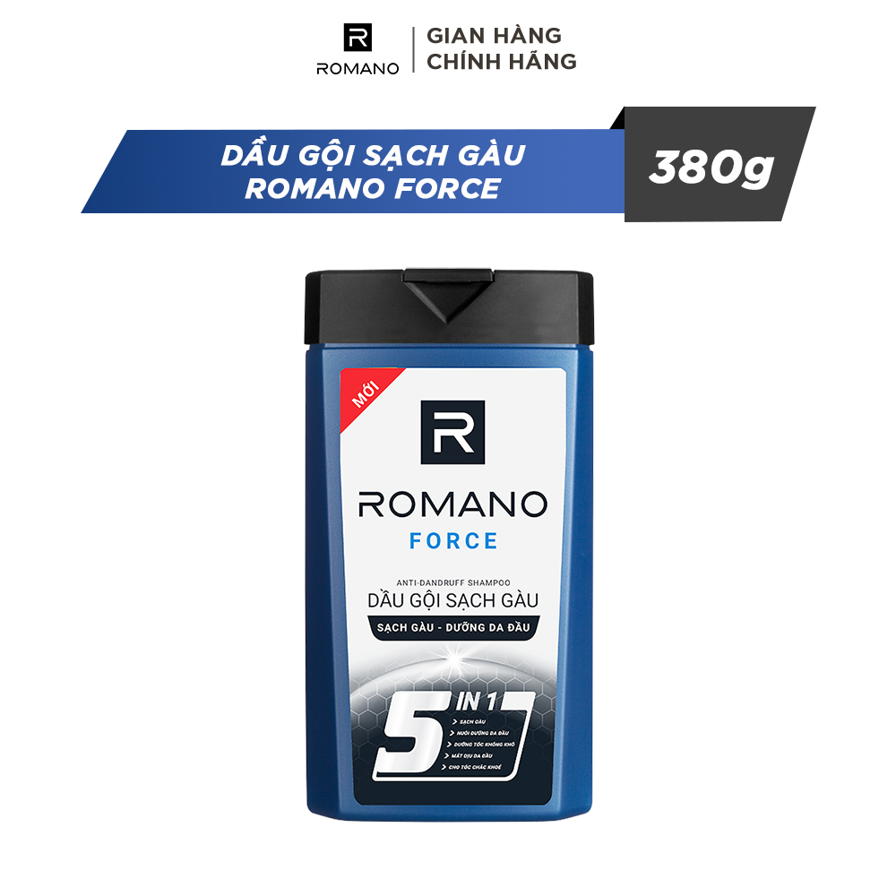 Dầu gội sạch gàu Romano Force 380g