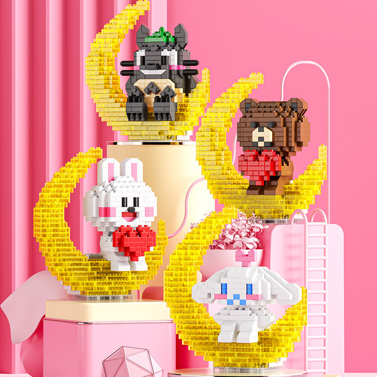 Lego Lắp Ráp Mặt Trăng Đáng Yêu Phát Sáng