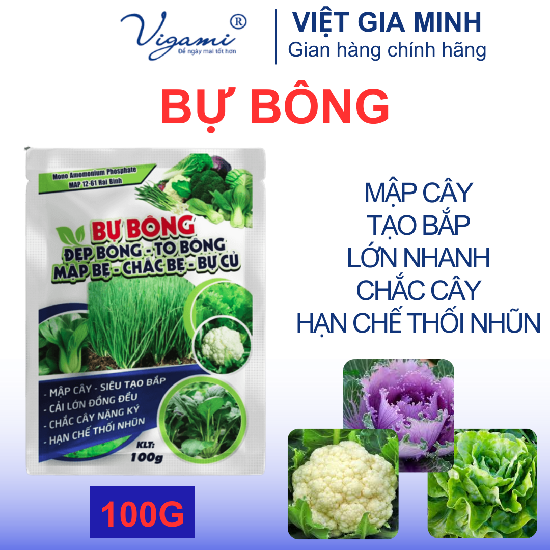 Phân bón mono amomonium phosphate map 12-61 hai binh bự bông 100g