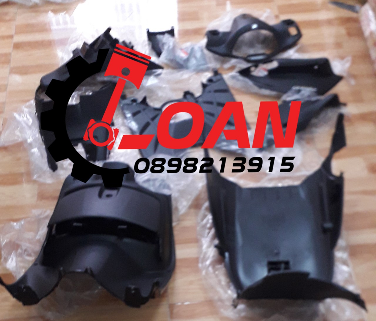 Dàn nhựa nhám Lead 110,SCR 110 full nhựa nhám 11 món hàng zin chính hãng Honda _ LOAN RACING SHOP