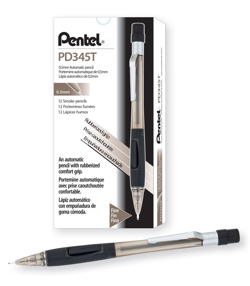 Chì bấm giữa Pentel Quicker Clicker Pencil PD345T 0.5mm