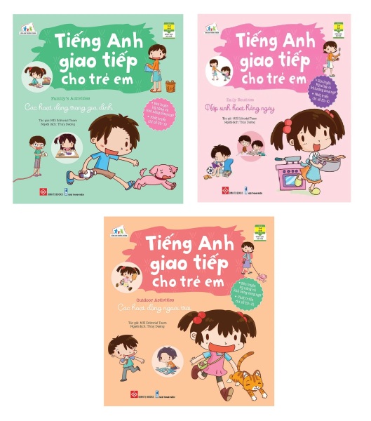 Sách - Combo Tiếng Anh giao tiếp cho trẻ em 3 cuốn