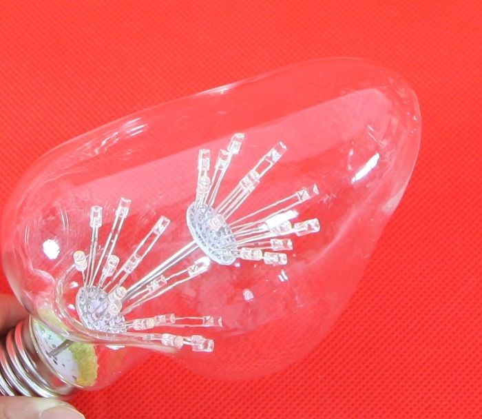 Bóng đèn led trang trí pháo hoa hình trái tim, đèn trang trí độc đáo