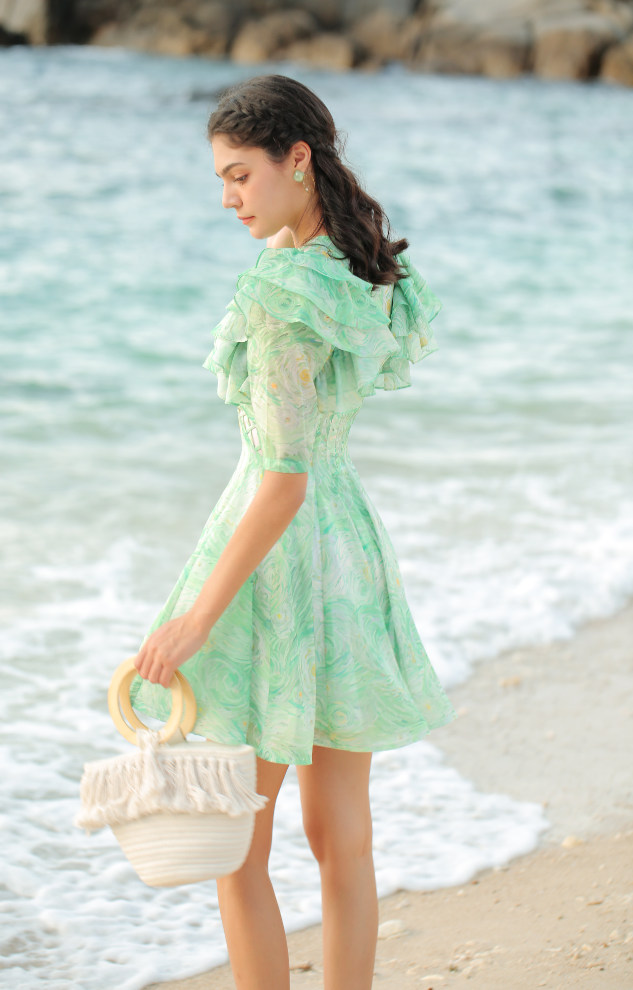 SÒ VINTAGE - SILVIE Đầm hoa xòe
