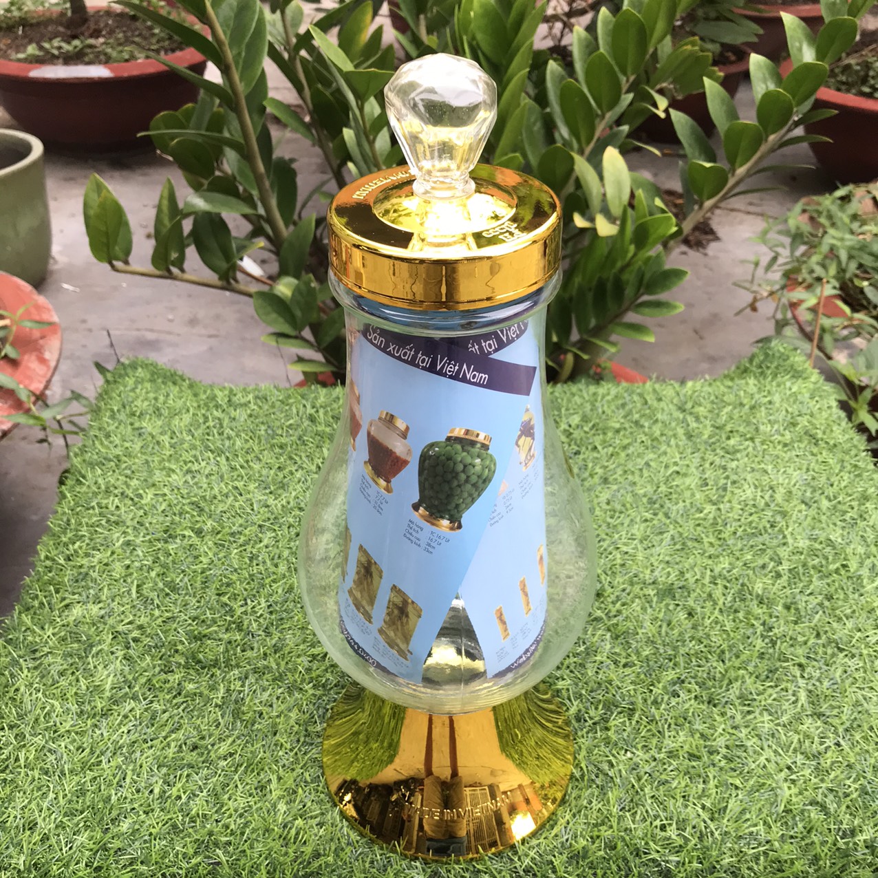 BÌNH NGÂM THỦY TINH SÂM PHÚ HÒA 2,25 LÍT KHÔNG VAN