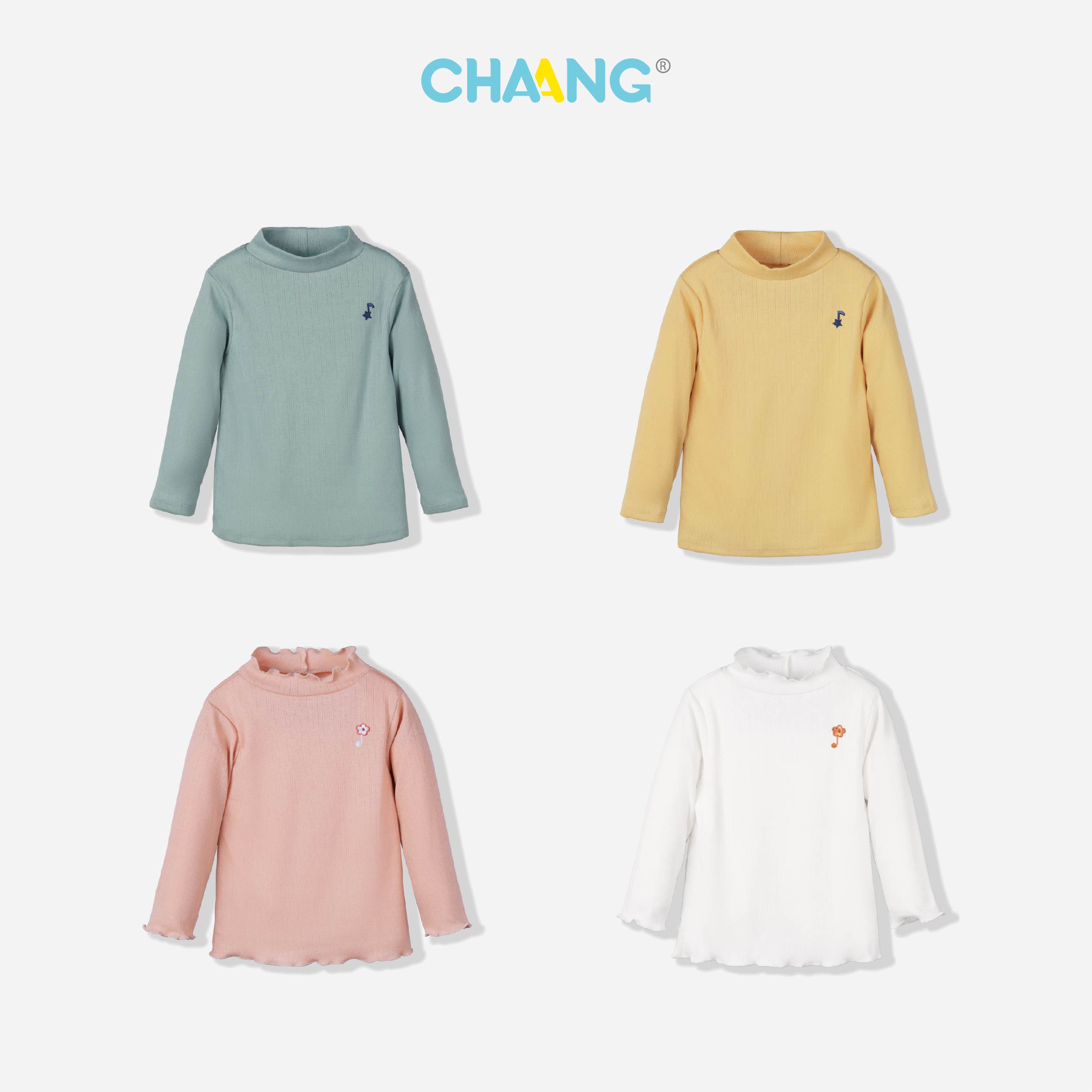 [CHAANG] Áo dài tay cổ lọ Music Chaang