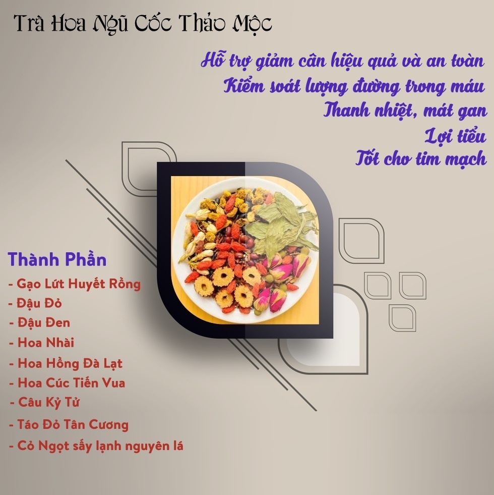 Trà hoa ngũ cốc thảo mộc