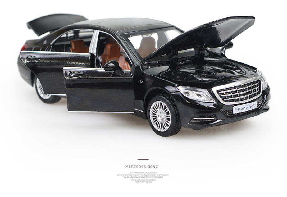 Ô tô mô hình mercedes-benz s600 maybach tỉ lệ 1:36 màu đen