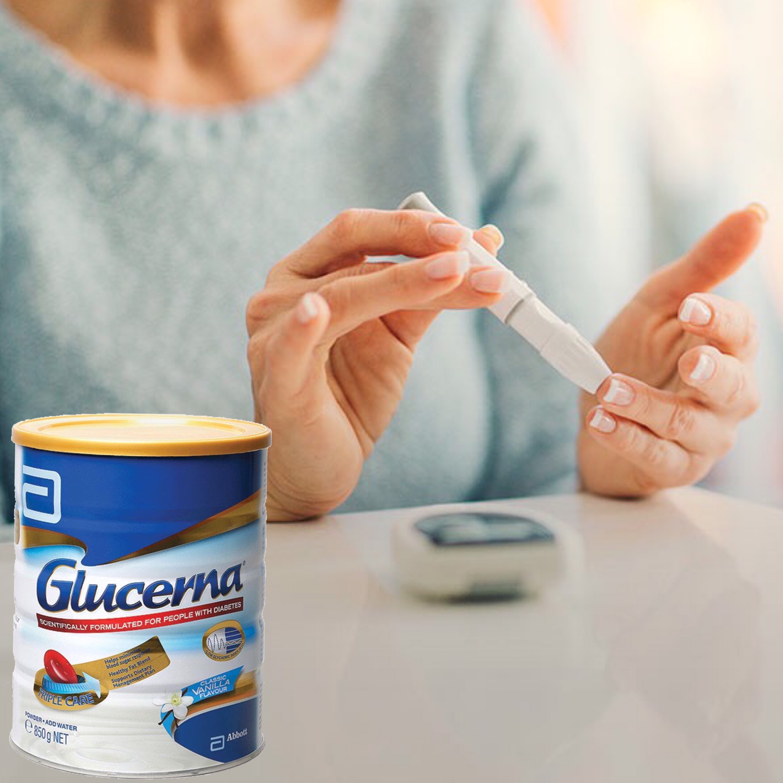 SỮA BỘT GLUCERNA ÚC 850g - dành cho người tiểu đường