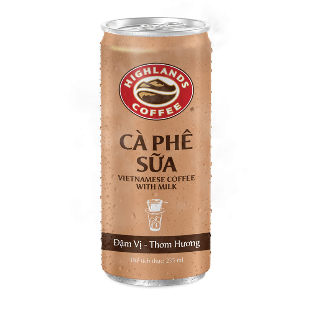 Thùng 24 lon Cafe Sữa đá Highlands Coffee 235ml